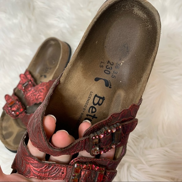 Birkenstock Betula Red Jewel Sandals - Picture 3 of 8